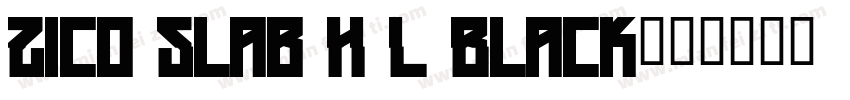 Zico Slab H L Black字体转换